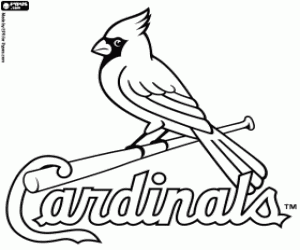 desenho de Logo de Saint Louis Cardinals para colorir