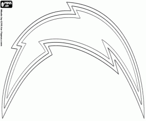desenho de Logo de San Diego Chargers para colorir