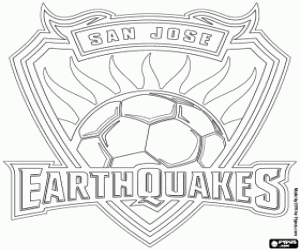 desenho de Logo de San Jose Earthquakes para colorir
