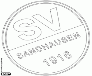 desenho de Logo de Sandhausen 1916 para colorir