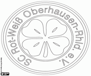 desenho de Logo de SC Rot-Weiß Oberhausen para colorir
