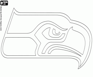 desenho de Logo de Seattle Seahawks para colorir