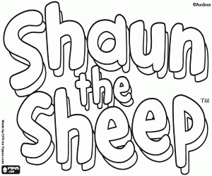 desenho de Logo de Shaun the Sheep para colorir