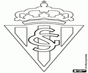 desenho de Logo de Sporting de Gijón para colorir