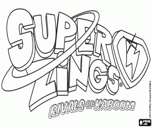 desenho de Logo de SuperZings para colorir
