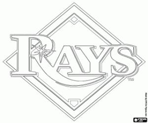 desenho de Logo de Tampa Bay Rays para colorir