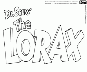 desenho de Logo de The Lorax para colorir