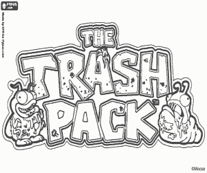 desenho de Logo de The Trash Pack para colorir