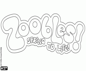 desenho de Logo de Zoobles, Spring to life para colorir