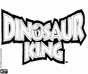 desenho de Logo Dinosaur King para colorir