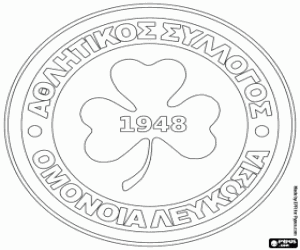 desenho de Logo do AC Omonia Nicosia para colorir