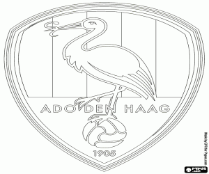 desenho de Logo do ADO Den Haag para colorir
