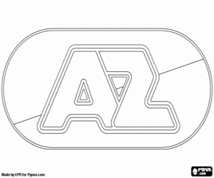 desenho de Logo do AZ Alkmaar para colorir