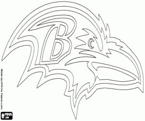 desenho de Logo do Baltimore Ravens para colorir
