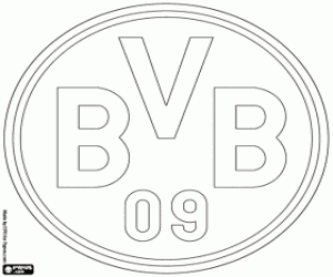 desenho de Logo do Borussia Dortmund para colorir