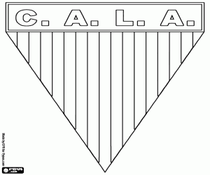 desenho de Logo do Club Atlético Los Andes para colorir
