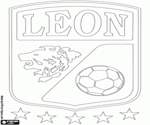 desenho de Logo do Club León FC para colorir
