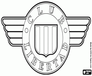 desenho de Logo do Club Libertad de Asunción para colorir