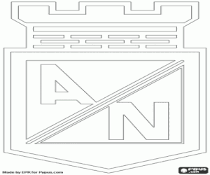 desenho de Logo do Clube Atlético Nacional para colorir