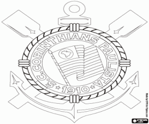 desenho de Logo do Corinthians para colorir