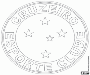 desenho de Logo do Cruzeiro para colorir