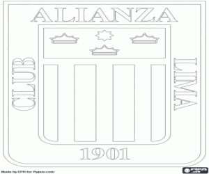 desenho de Logo do del Club Alianza Lima para colorir