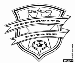 desenho de Logo do Deportivo Petare FC para colorir