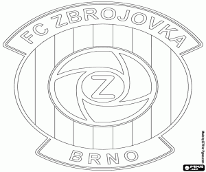 desenho de Logo do FC Zbrojovka Brno para colorir