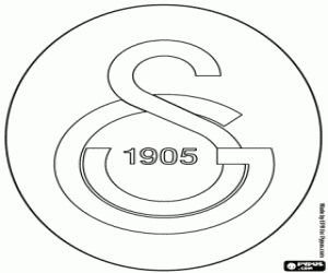 desenho de Logo do Galatasaray para colorir