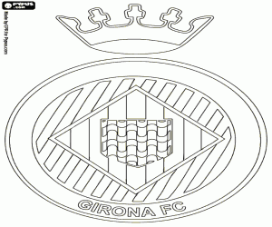 desenho de Logo do Girona FC para colorir