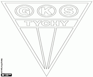 desenho de Logo do GKS Tychy para colorir
