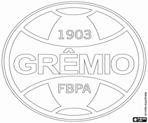 desenho de Logo do Gremio de Porto Alegre para colorir