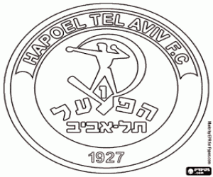 desenho de Logo do Hapoel Tel Aviv FC para colorir