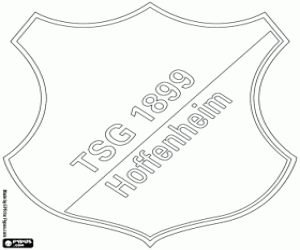 desenho de Logo do Hoffenheim para colorir
