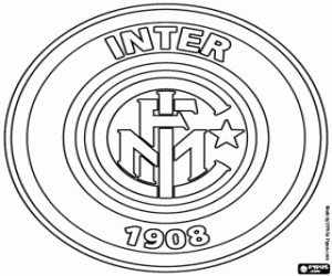 desenho de Logo do Inter de Milão para colorir
