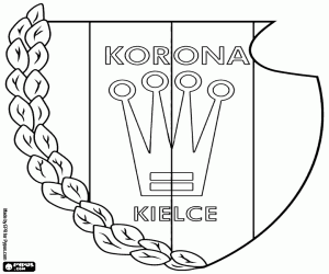 desenho de Logo do Korona Kielce para colorir