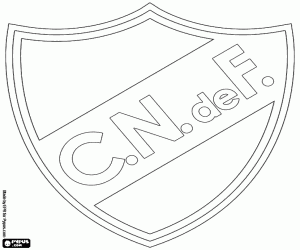 desenho de Logo do Nacional de Montevideo para colorir