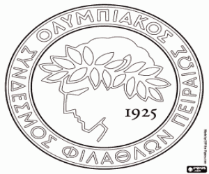 desenho de Logo do Olympiacos FC para colorir