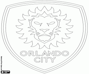 desenho de Logo do Orlando City SC para colorir