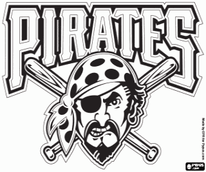 desenho de Logo do Pittsburgh Pirates para colorir