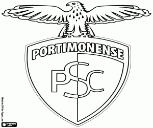 desenho de Logo do Portimonense SC para colorir