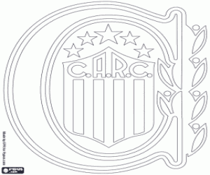 desenho de Logo do Rosario Central para colorir