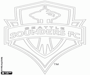 desenho de Logo do Seattle Sounders para colorir