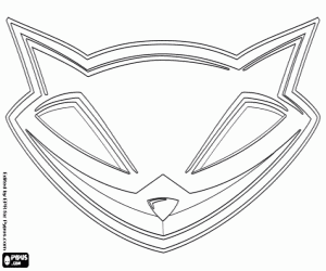 desenho de Logo do Sly Raccoon, Sly Cooper para colorir