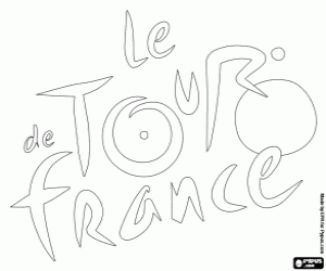desenho de Logo do Tour de France para colorir