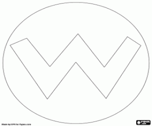 desenho de O logo do Wario para colorir