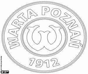 desenho de Logo do Warta Poznan para colorir