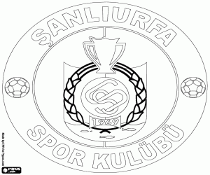 desenho de Logo do Şanlıurfa SK para colorir