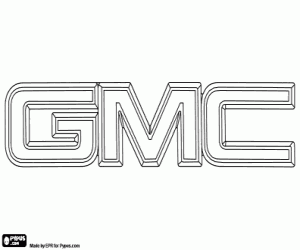 desenho de Logo General Motors Company para colorir