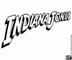 desenho de Logo Indiana Jones para colorir